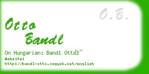 otto bandl business card